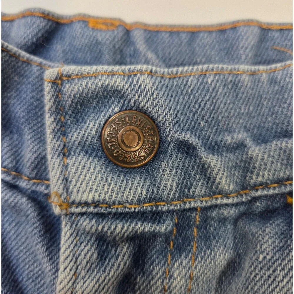 80s Levi Orange Tab Boys Cut Off Jean Shorts